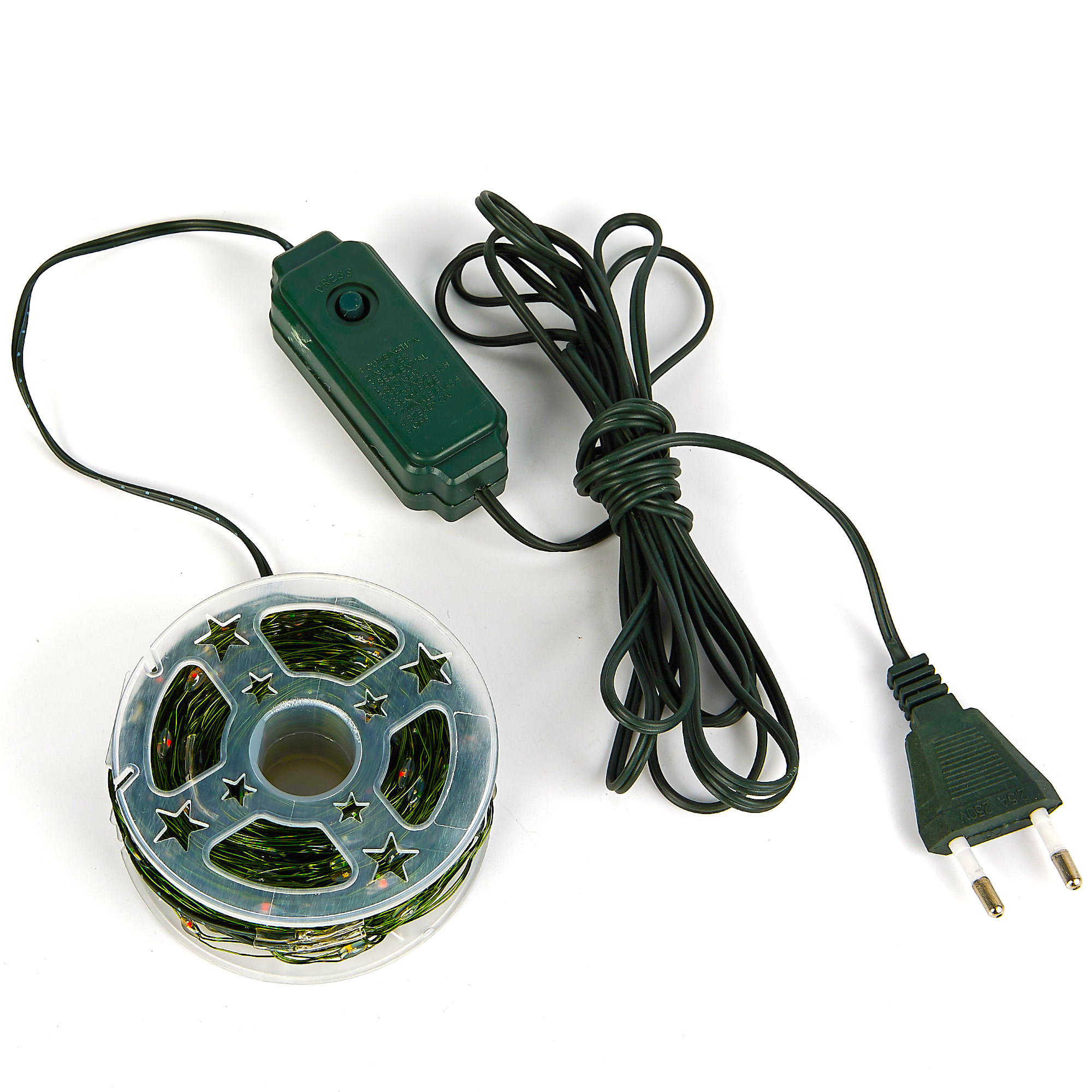 Гирлянда светодиодная Роса 100м 1000 светодиодов теплый белый свет зеленый провод ULD-S10000-1000/DGA WARM WHITE IP20 DEW