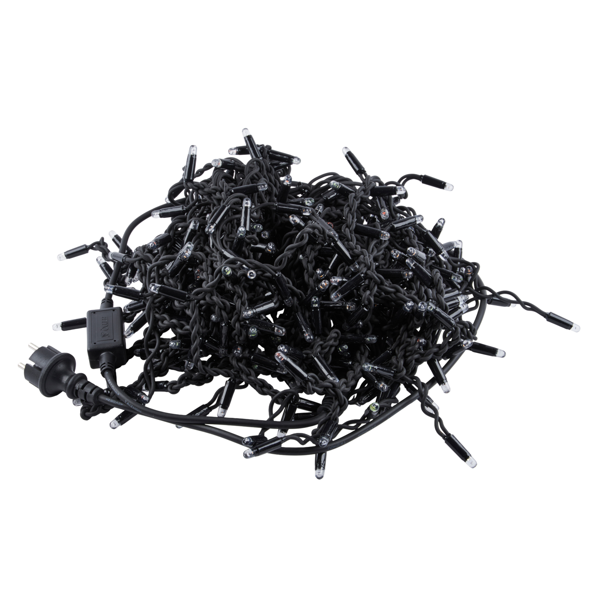 Бахрома светодиодная с эффектом мерцания 5м Соединяемая 300 светодиодов Красный желтый синий зеленый свет Провод черный ULD-B5007-300/TBK MULTI IP67