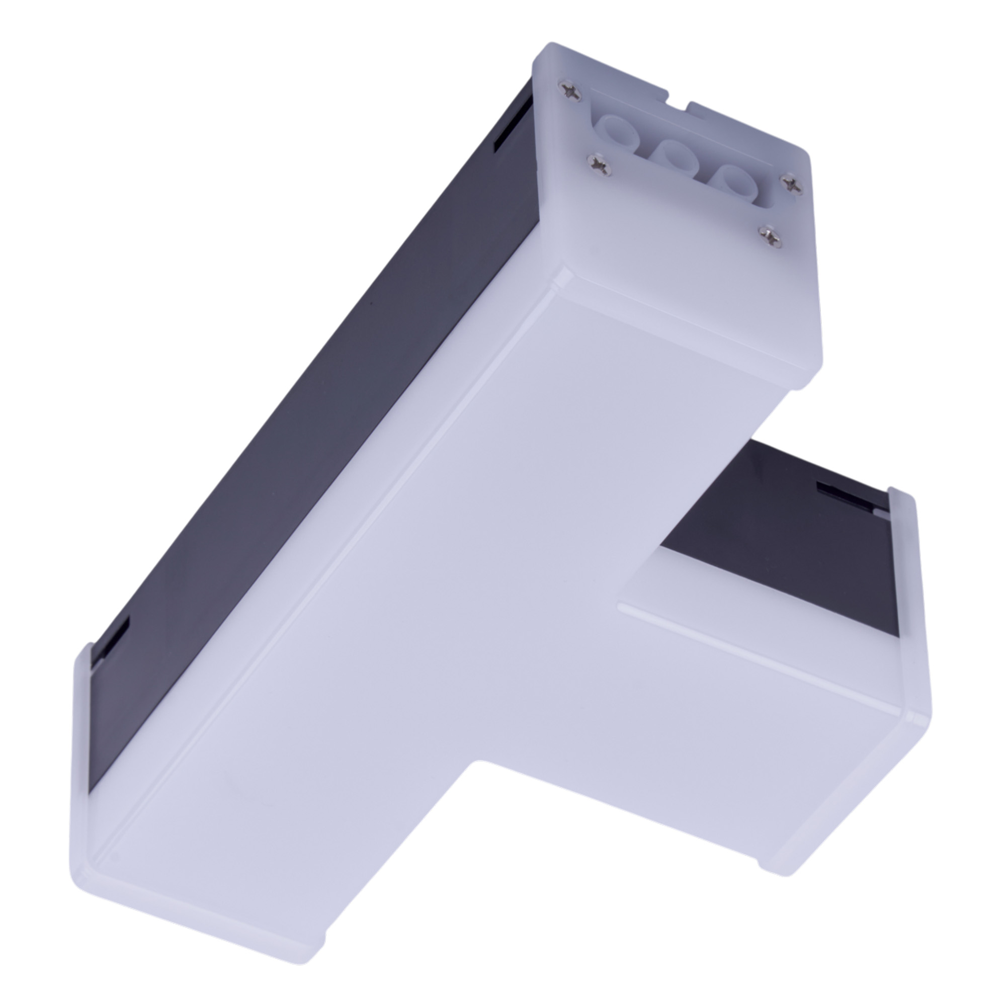 Светильник светодиодный  T-образный. Белый свет (6500K). 1000Лм. Алюминий. Корпус черный ULO-N11T-10W/6500K IP40 BLACK