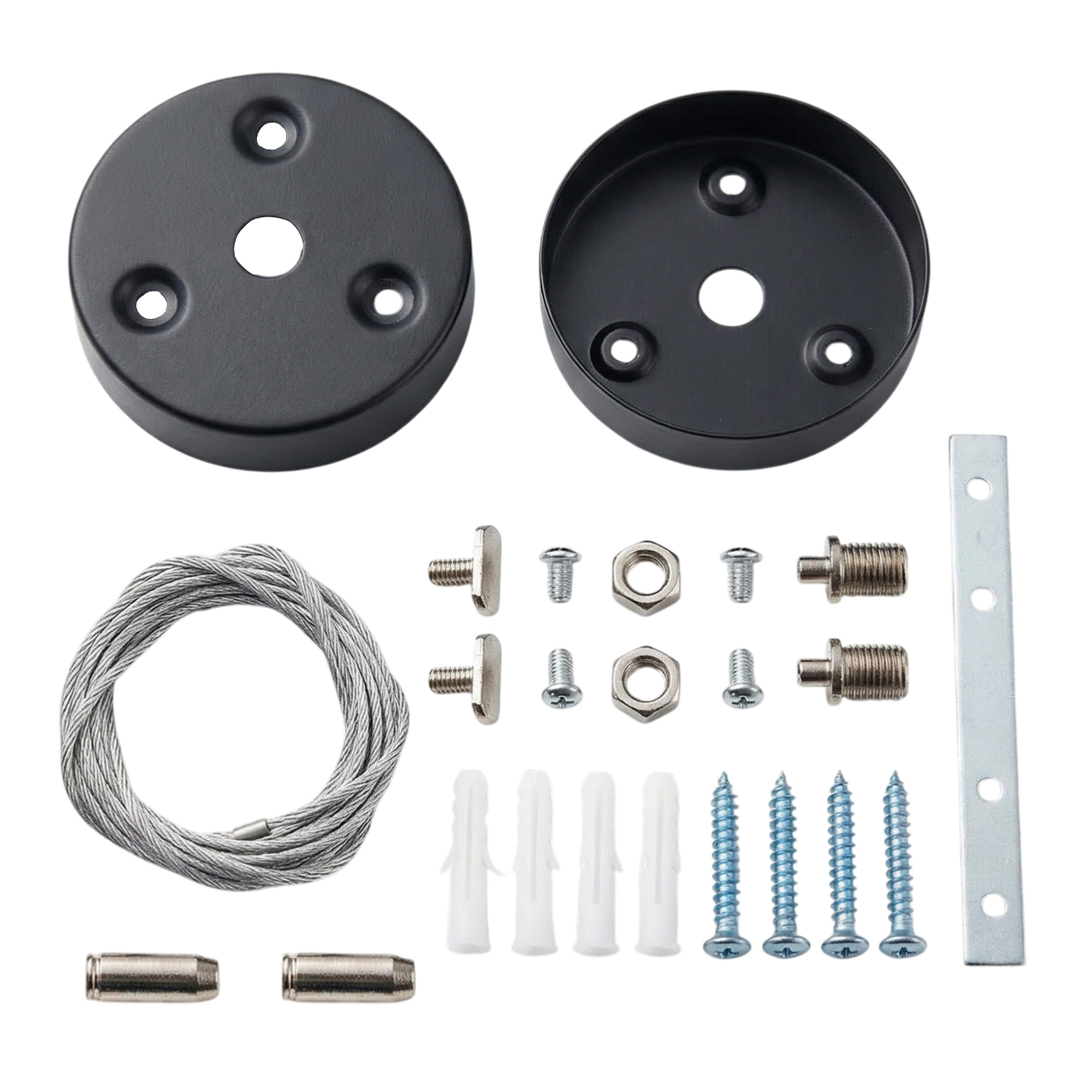 Комплект для подвесного монтажа для светильника серии ULO-N, длина троса 1,5м. Цвет черный UFL-N10H 1.5M SET BLACK