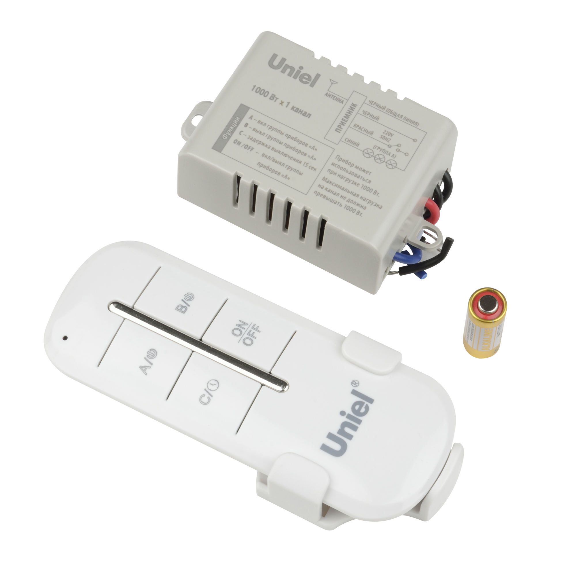 Пульт управления светом. UCH-P005-G1-1000W-30M. 1 канал х1000 Вт.