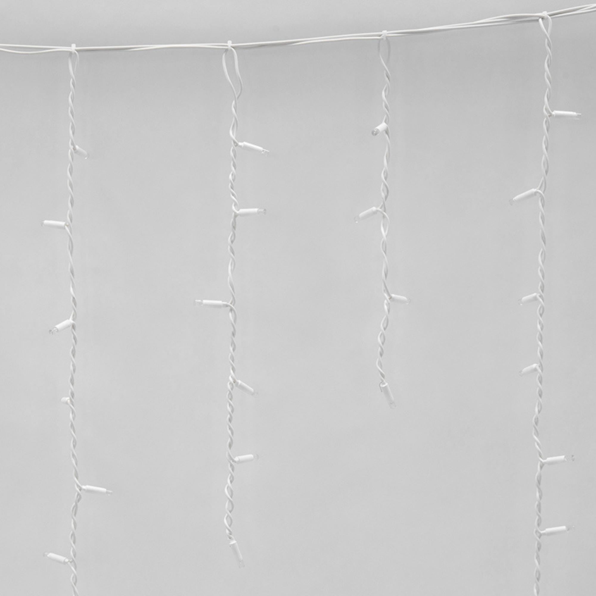 Бахрома светодиодная со статическим свечением 3м соединяемая 200 светодиодов разноцветный цвет белый провода ULD-B3010-200/SWK MULTI IP67