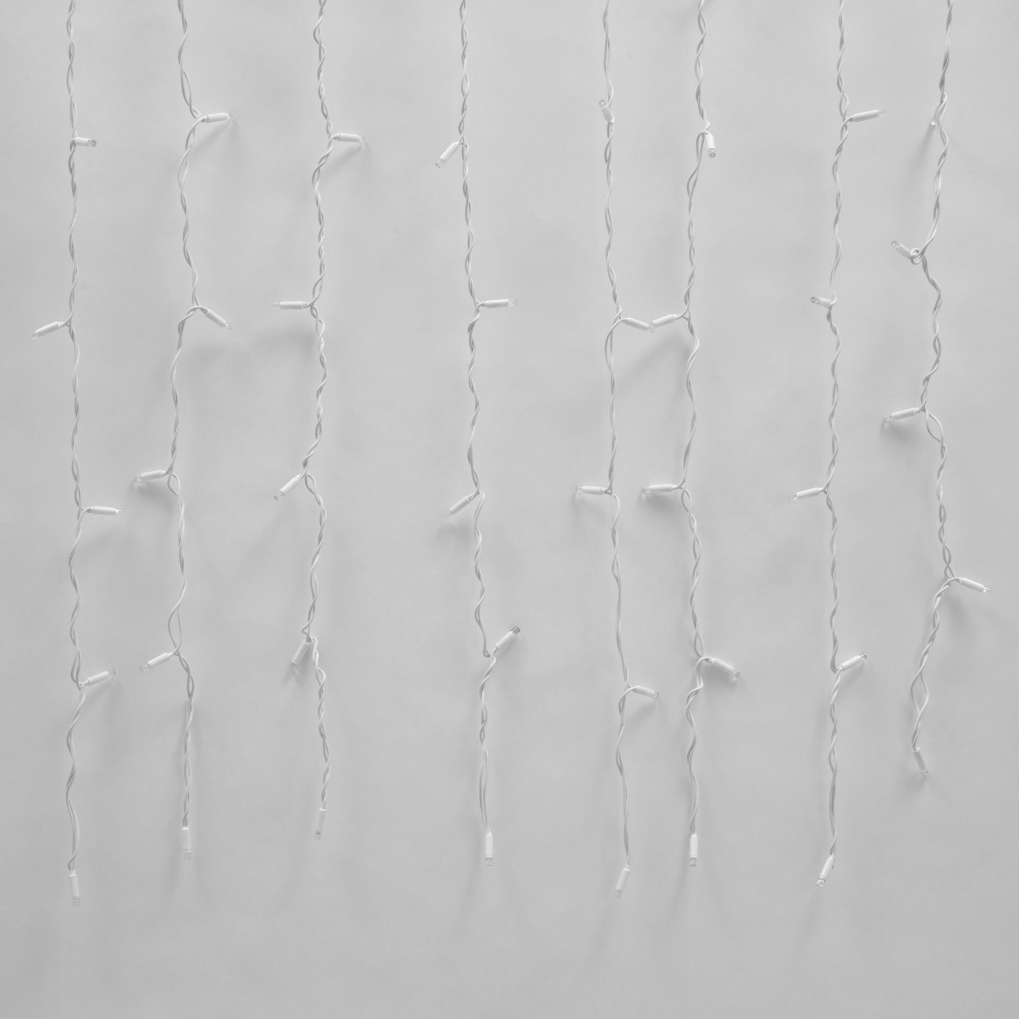 Гирлянда Занавес светодиодный с эффектом мерцания 3х2 м Соединяемый 240 светодиодов красный свет белый провод ULD-C2030-240/TWK RED IP67