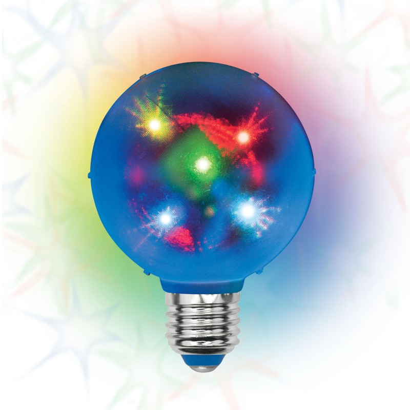 Светильник светодиодный Свечение 3D звёзды 220В Диаметр 8см ULI-Q308 1,5W/RGB/E27 ДИСКО ШАР 3D
