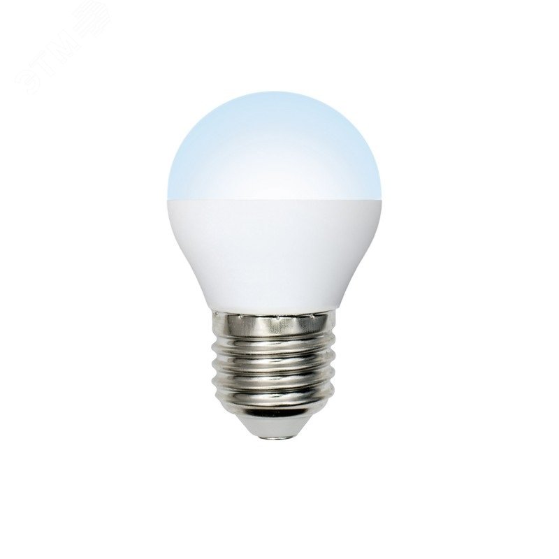 Лампа светодиодная LED-G45-7W/NW/E27/FR/NRФорма шар, матовая.  Norma. (4000K). UL-00003822 Uniel - превью