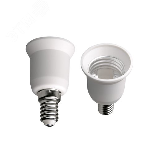 Переходник с цоколя E14 на Е27 Материал корпуса - PBT LH14-27L - фото 1