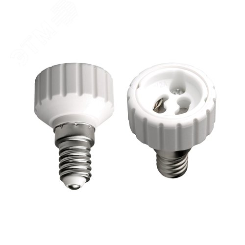 Переходник с цоколя Е14 на GU10 Материал корпуса - PBT LH14-GU10L - фото 1