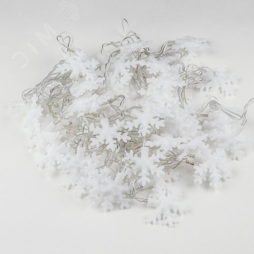 Гирлянда светодиодная с контроллером Снежинки-3 50 светодиодов 7 м разноцветная IP20 прозрачный провод ULD-S0700-050/DTA MULTI IP20 SNOWFLAKES-3 - фото 4