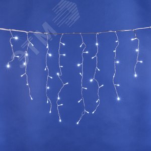 Бахрома светодиодная с контроллером 200 светодиодов 3 м белый IP20 прозрачный провод ULD-B3010-200/DTA WHITE IP20 - фото 2