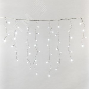 Бахрома светодиодная с контроллером 200 светодиодов 3 м белый IP20 прозрачный провод ULD-B3010-200/DTA WHITE IP20 - фото 3