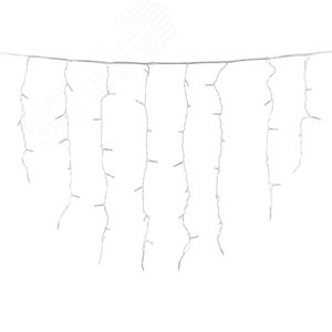 Бахрома светодиодная с контроллером 200 светодиодов 3 м белый IP20 прозрачный провод ULD-B3010-200/DTA WHITE IP20 - фото 6