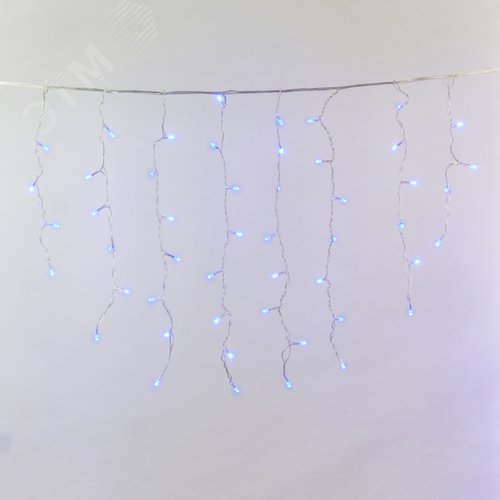 Бахрома светодиодная с контроллером 200 светодиодов 3 м синий IP20 прозрачный провод ULD-B3010-200/DTA BLUE IP20 - фото 3