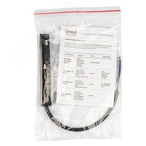 Ввод питания UBX-мм01/35 BLACK для магнитных шинопроводов,35мм. Прямой. Внутренний. черный - фото 2