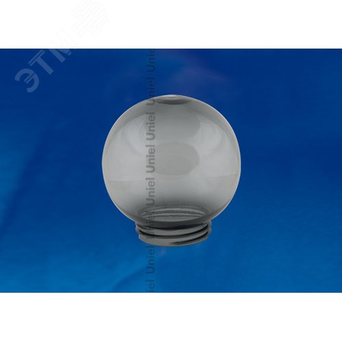 Рассеиватель в форме шара для садово-парковых светильников. Диаметр — 150мм. Тип соединения с крепежным элементом - резьбовой. Материал — САН-пластик. Цвет - дымчато-серый. Упаковка - 16 шт. в групповой картонной коробке - фото 2