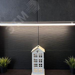 Светильник линейный LED (аналог Т5), 800Lm, 4200К, выключатель на корпусе ULI-L02-10W-4200K-SL. Цвет корпуса - серебристый - фото 4