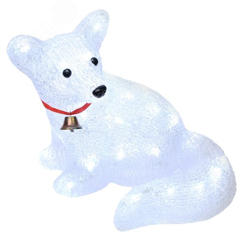 Фигура светодиодная Лисенок 32 светодиода 32,5x22x25 см белый цвет свечения IP20 ULD-M3225-032/STA WHITE IP20 FOX - фото 2