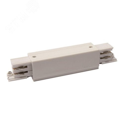 Соединитель для шинопроводов прямой внешний Трехфазный белый UBX-A12 WHITE 1 POLYBAG - фото 2