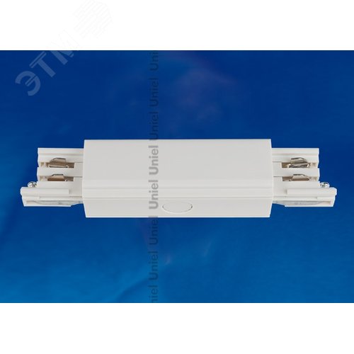 Соединитель для шинопроводов прямой внешний Трехфазный белый UBX-A12 WHITE 1 POLYBAG - фото 3