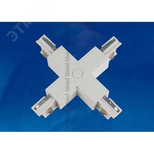 Соединитель для шинопроводов Х-образный белый UBX-A41 WHITE 1 POLYBAG - фото 2