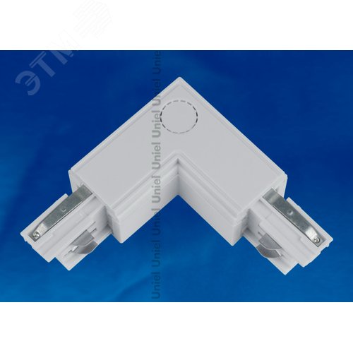 Соединитель для шинопроводов L-образный Внешний Трехфазный серебряный UBX-A21 SILVER 1 POLYBAG - фото 2