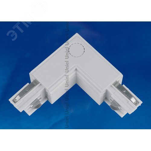 Соединитель для шинопроводов L-образный Внутренний Трехфазный серебряный UBX-A22 SILVER 1 POLYBAG - фото 3