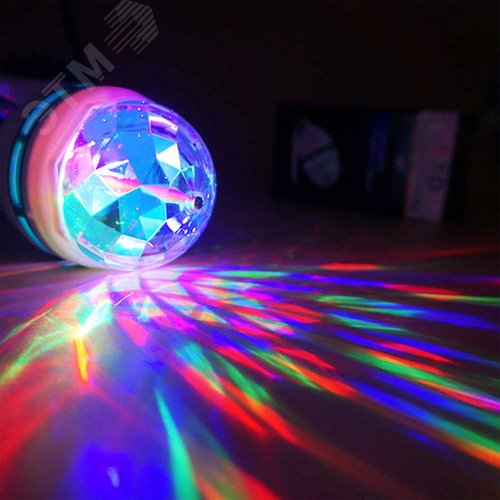 Светильник-Проектор светодиодный ULI-Q301 Серия DISCO, многоцветный ТМ VOLPE Работа от сети 220В Для установки в электропатрон E27 Цвет корпуса - белый - фото 7