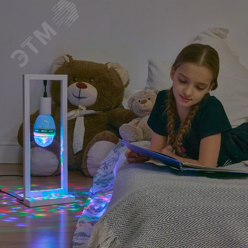 Светильник-Проектор светодиодный ULI-Q301 Серия DISCO, многоцветный ТМ VOLPE Работа от сети 220В Для установки в электропатрон E27 Цвет корпуса - белый - фото 19