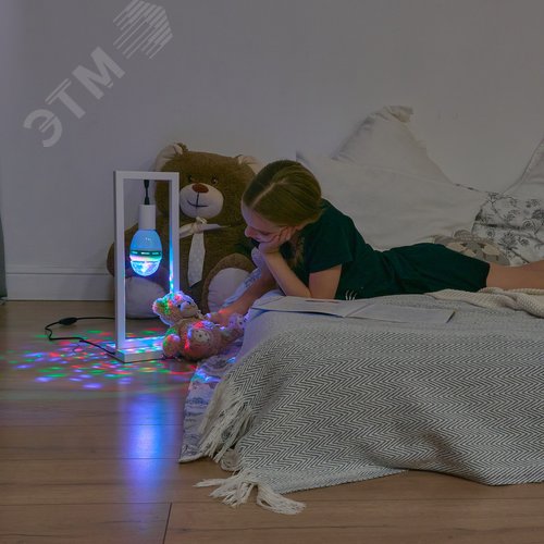 Светильник-Проектор светодиодный ULI-Q301 Серия DISCO, многоцветный ТМ VOLPE Работа от сети 220В Для установки в электропатрон E27 Цвет корпуса - белый - фото 20