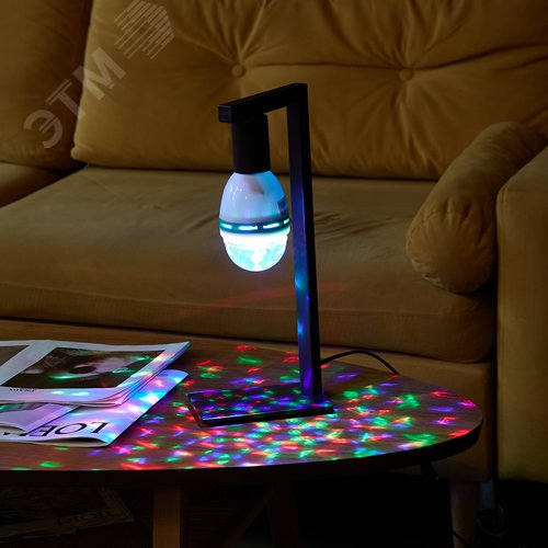 Светильник-Проектор светодиодный ULI-Q301 Серия DISCO, многоцветный ТМ VOLPE Работа от сети 220В Для установки в электропатрон E27 Цвет корпуса - белый - фото 11