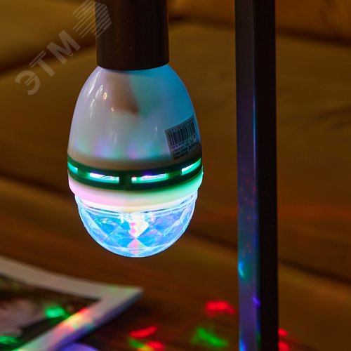 Светильник-Проектор светодиодный ULI-Q301 Серия DISCO, многоцветный ТМ VOLPE Работа от сети 220В Для установки в электропатрон E27 Цвет корпуса - белый - фото 14