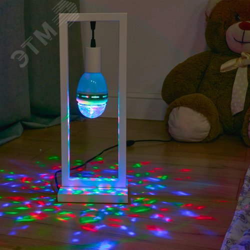 Светильник-Проектор светодиодный ULI-Q301 Серия DISCO, многоцветный ТМ VOLPE Работа от сети 220В Для установки в электропатрон E27 Цвет корпуса - белый - фото 16