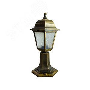 Светильник уличный под лампу Е27 UUL-A01F 60W/E27 IP44 BRONZE Архитектурный на столб Цвет корпуса бронзовый UL-00009485 Uniel