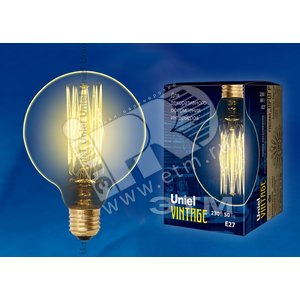 Лампа накаливания декоративная ДШ 60вт VINTAGE IL-V-G80-GOLDEN-E27 VW01 - фото 2