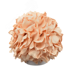 Изображение товара Светильник светодиодный со сменной лампой (в/к) Гортензия Белый/Кремовый E27, теплый белый свет (3000K). Плафон D150мм, прозрачный. Белое основание. (шт)