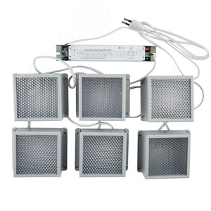 Светильники светодиодные потолочные встраиваемые ULP-1010 42W/4000К IP40 GRILYATO WHITE KIT06 комплект из 6 штук (4000K) 3800Лм 100x100x37мм Корпус белый В комплекте с и/п - фото 1