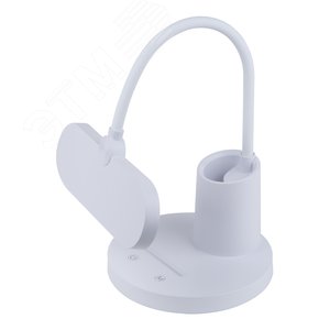 Светильник настольный светодиодный с подставкой под канцелярские принадлежностиUЛм-D603 10W/3000-6000K/DIM WHITE Сенсорный выключатель Диммер белый - фото 5