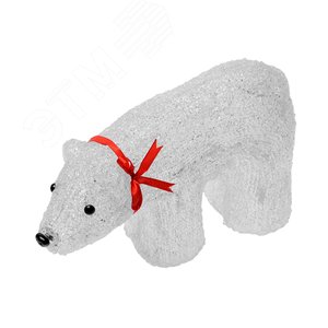 Фигура светодиодная Белый медведь 40 светодиодов 34*12*23 см белый IP20 ULD-M3423-040/STA WHITE IP20 WHITE BEAR