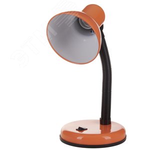 Светильник настольный. Цоколь E27. Цвет оранжевый - фото 2