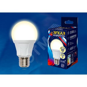 Лампа светодиодная LED 12вт 175-250В форма А 1050Лм E27 3000К ЯРКАЯ - фото 2