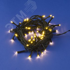 Гирлянда светодиодная 5 м 50 светодиодов теплый зеленый провод ULD-S0500-050/DGA WARM WHITE IP20 - фото 2