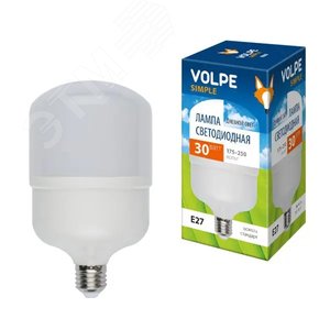 Лампа светодиодная LED-M80-40W/DW/E27/FR/S Матовая.  Simple. Дневной свет (6500K).