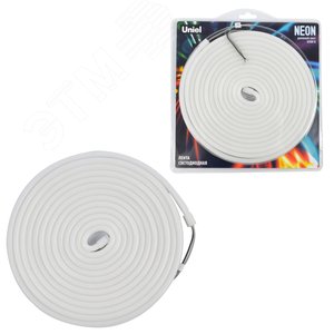 Лента светодиодная гибкая герметичная. NEON ULS-N03-2835-100LED/m-8мм-IP67-DC12V-11W/m-5м-6500K катушка 5м в блистере дневной 6500K - фото 1