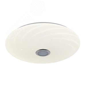 Светильник светодиодный накладной ULI-D291 72W/SW+RGB/50 MERCURY Диммируемый Пульт ДУ (в/к) Встроенная Bluetooth колонка Теплый свет (3000К) /(4000К)/ Дневной свет(6500К)/ RGB 5700 Лм - фото 1