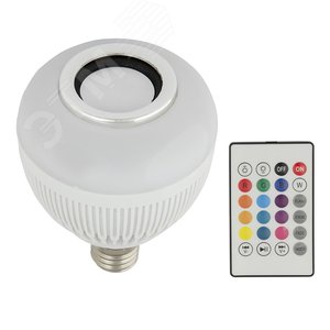 Светильник светодиодный Диско с динамиком и Bluetooth 220В белый ULI-Q340 8W/RGB/E27 WHITE - фото 1