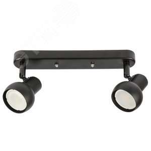 Светильник DLC-S621 GU10x2 BLACK декоративный накладной Sotto Без лампы цоколь GU10x2 шт. металл черный Fametto - фото 1