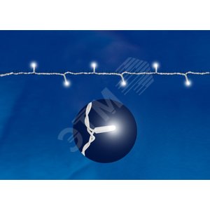 Гирлянда светодиодная с контроллером 120 светодиодов 10 м белая IP67 белый провод ULD-S1000-120/DWA WHITE IP67 - фото 2