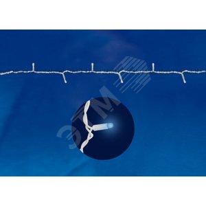 Гирлянда светодиодная с контроллером 120 светодиодов 10 м синяя IP67 белый провод ULD-S1000-120/DWA BLUE IP67 - фото 2