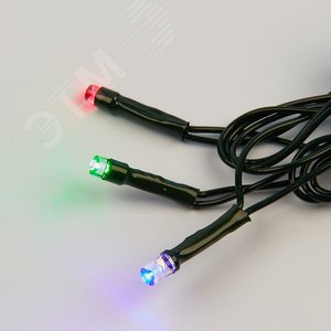 Гирлянда светодиодная 50 м 500 светодиодов разноцветный свет зеленый провод ULD-S5000-500/DGA MULTI IP20 - фото 3