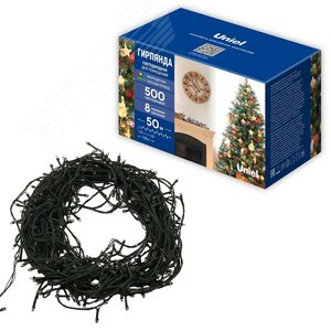 Гирлянда светодиодная 50 м 500 светодиодов разноцветный свет зеленый провод ULD-S5000-500/DGA MULTI IP20 - фото 6