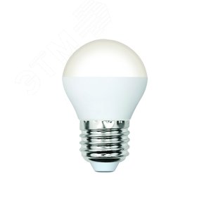 Лампа светодиодная LED-G45-5W/4000K/E27/FR/SLS Форма шар матовая Белый свет (4000K) ТМ Volpe